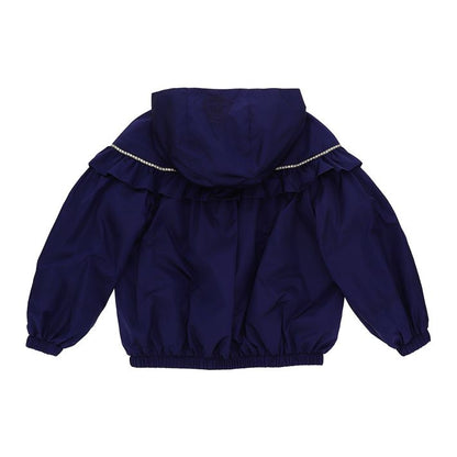 Windbreaker jacket with rhinestones