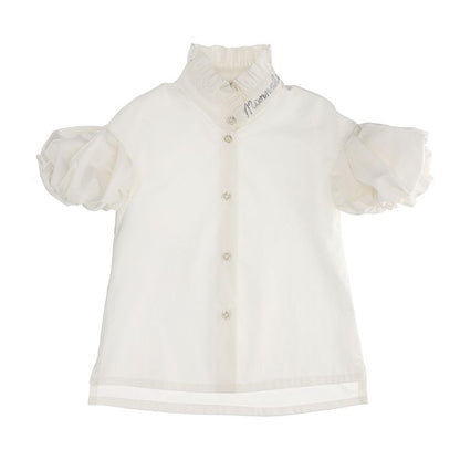 Camicia popeline maniche a palloncino