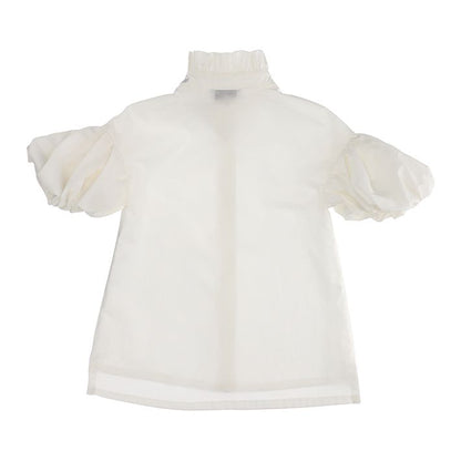 Camicia popeline maniche a palloncino