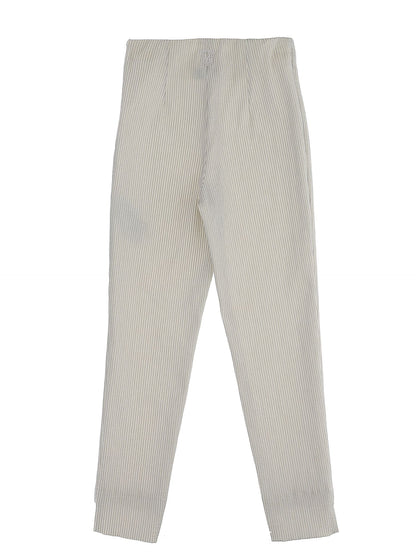 Striped stretch trousers
