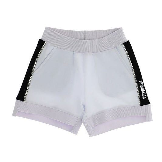 Two-tone sweatshirt shorts