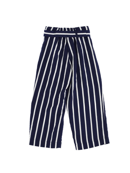 Striped viscose trousers
