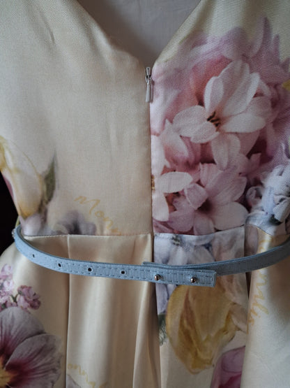 Floral mikado dress