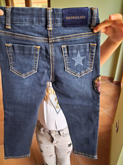 Jeans w/stars & sequins