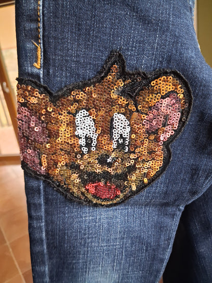 Jeans w/stars & sequins