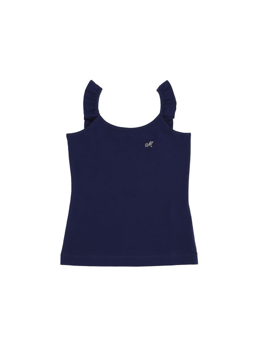 Tank top with rhinestones