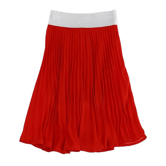 Pleated georgette skirt