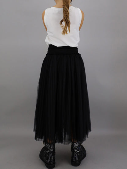 Long tulle skirt