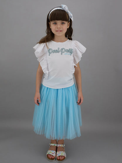 Long tulle skirt