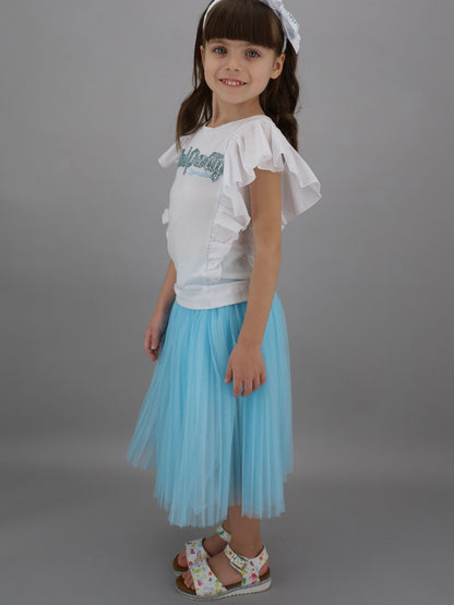 Long tulle skirt