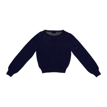 Openwork cotton cardigan