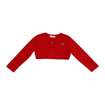 Plain knit cardigan
