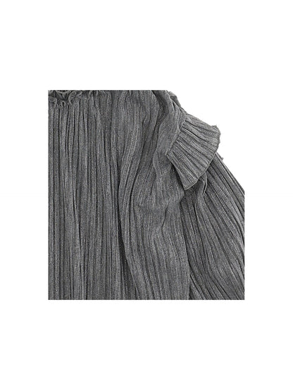 Lurex pleated blouse
