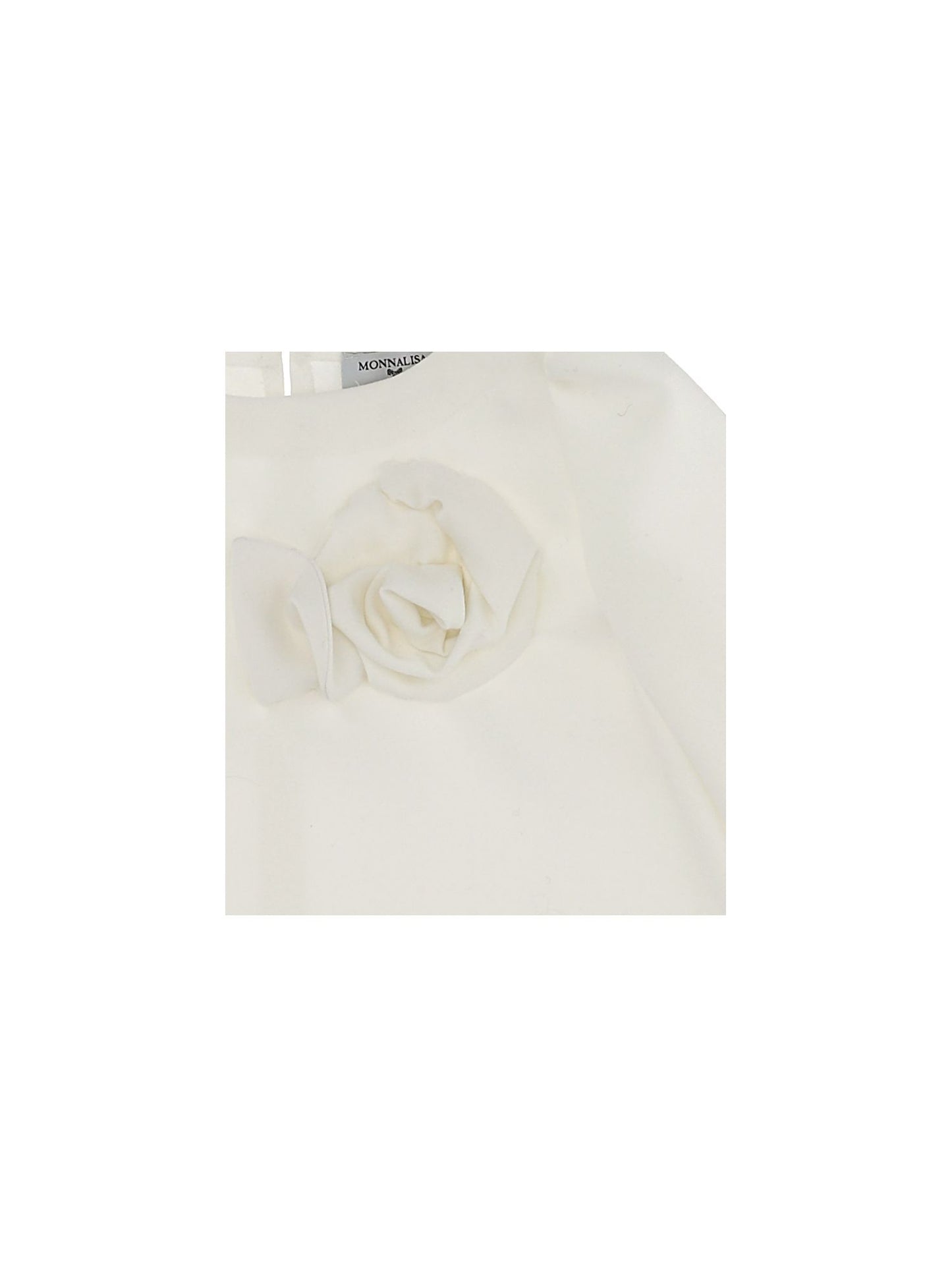 Crepe blouse with flower