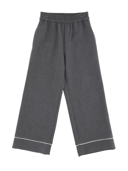 Crepe palazzo trousers