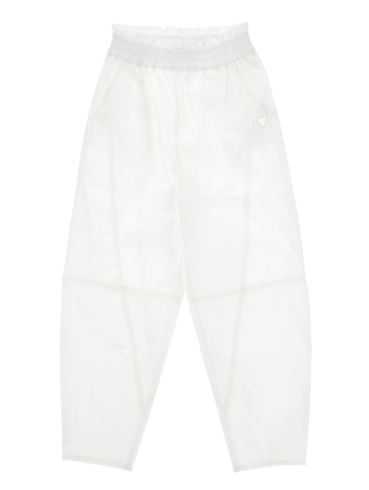 Poplin mum trousers