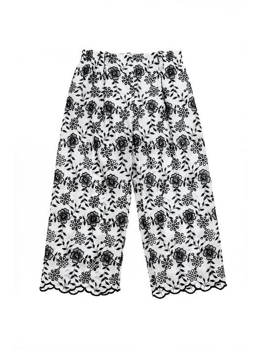 Sangallo floral palazzo trousers