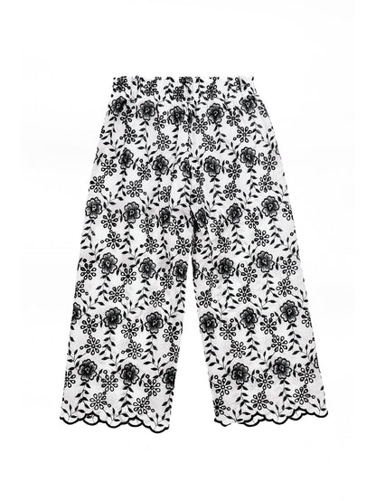 Sangallo floral palazzo trousers