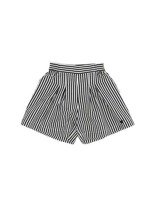 Striped viscose shorts