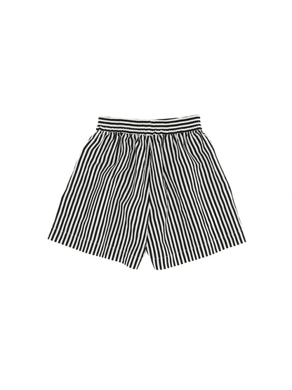 Striped viscose shorts