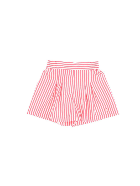 Striped viscose shorts