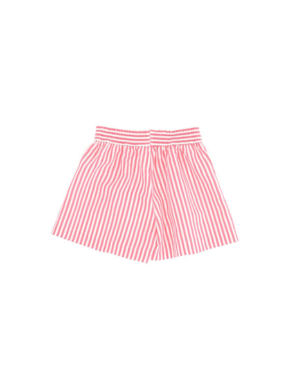 Striped viscose shorts