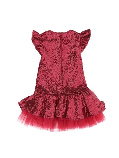Abito tulle e paillettes