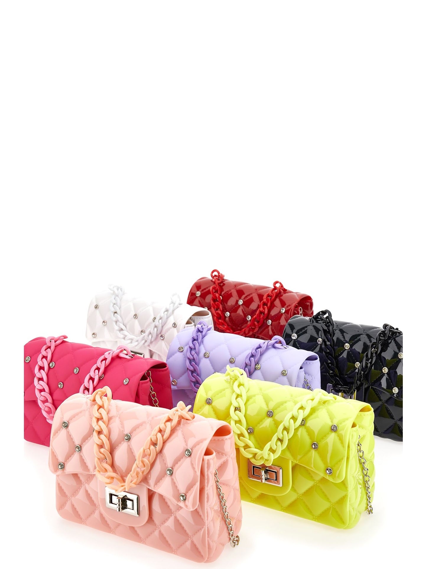 PVC rhinestone bag