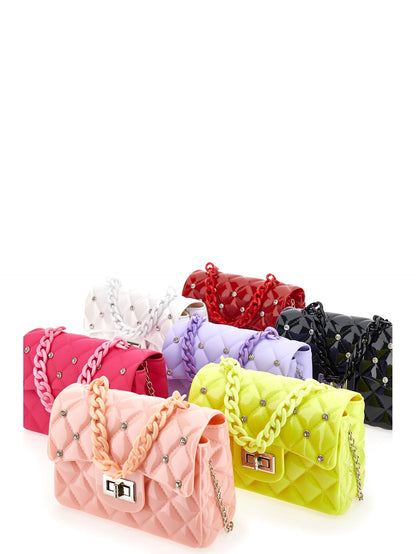PVC rhinestone bag