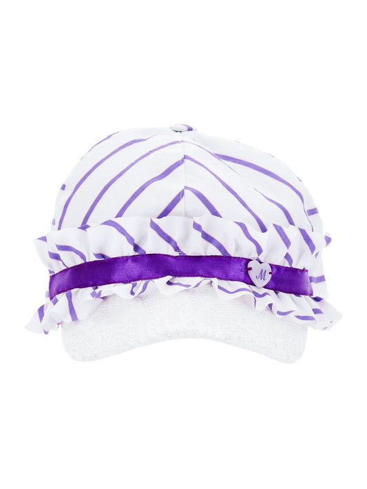 Striped baseball cap