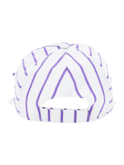 Striped baseball cap