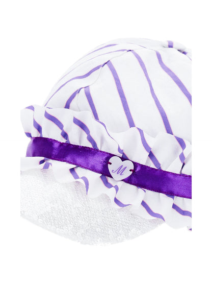 Striped baseball cap
