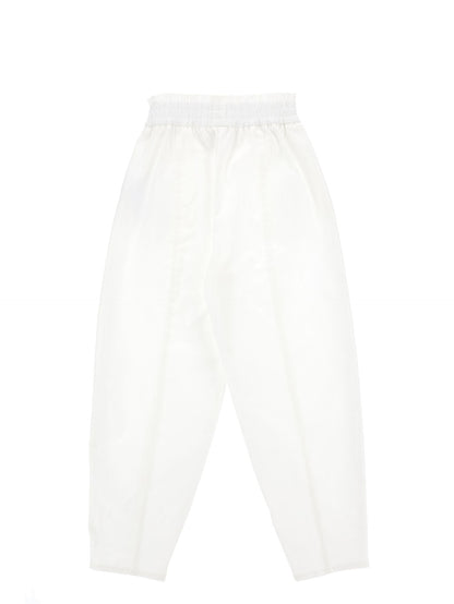 Pantaloni lunghi gabardine a palloncino