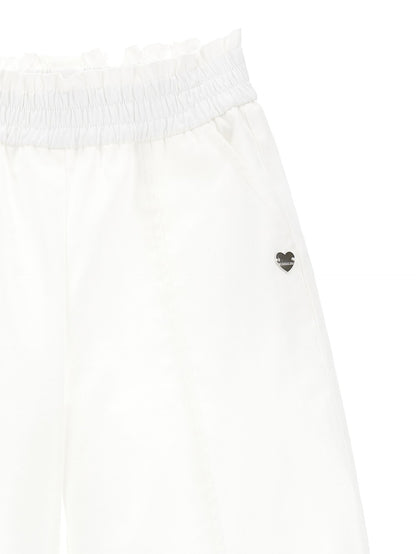 Pantaloni lunghi gabardine a palloncino