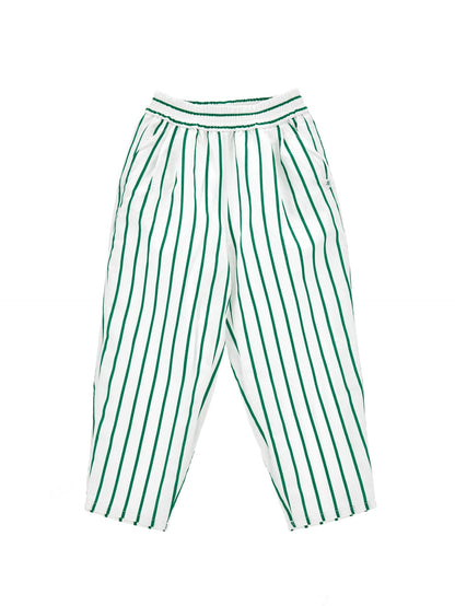Comfy trousers with alternating stripes