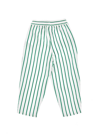 Comfy trousers with alternating stripes