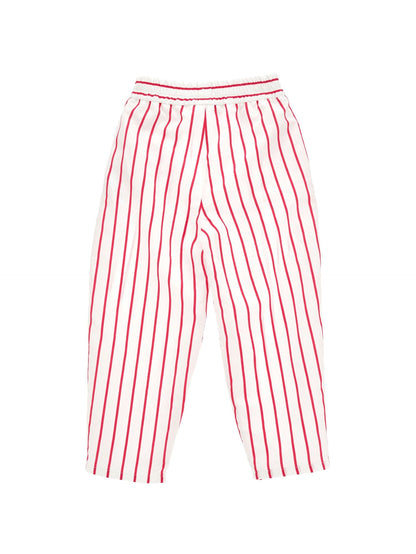 Comfy trousers with alternating stripes