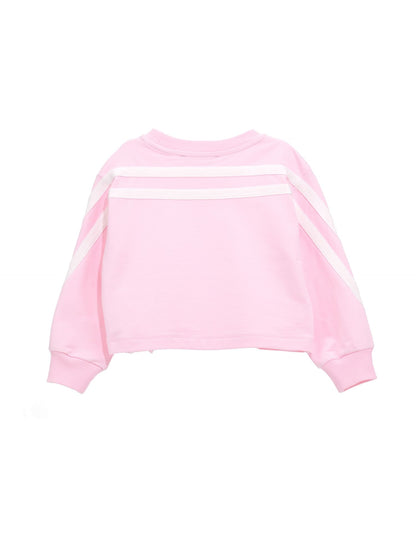 Closed sweatshirt with blousy sleeves