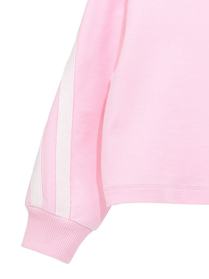 Closed sweatshirt with blousy sleeves