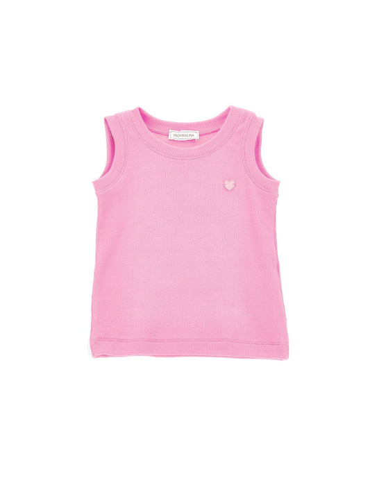 Ribbed viscose tank top