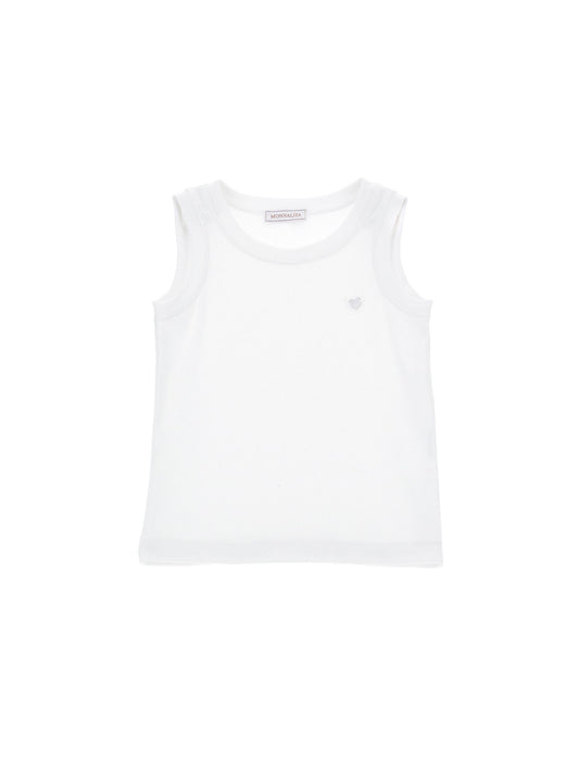 Ribbed viscose tank top