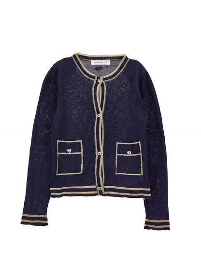 Lurex knitted jacket