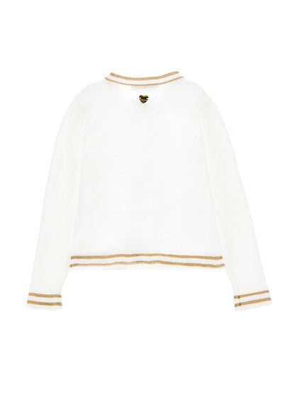 Lurex knitted jacket