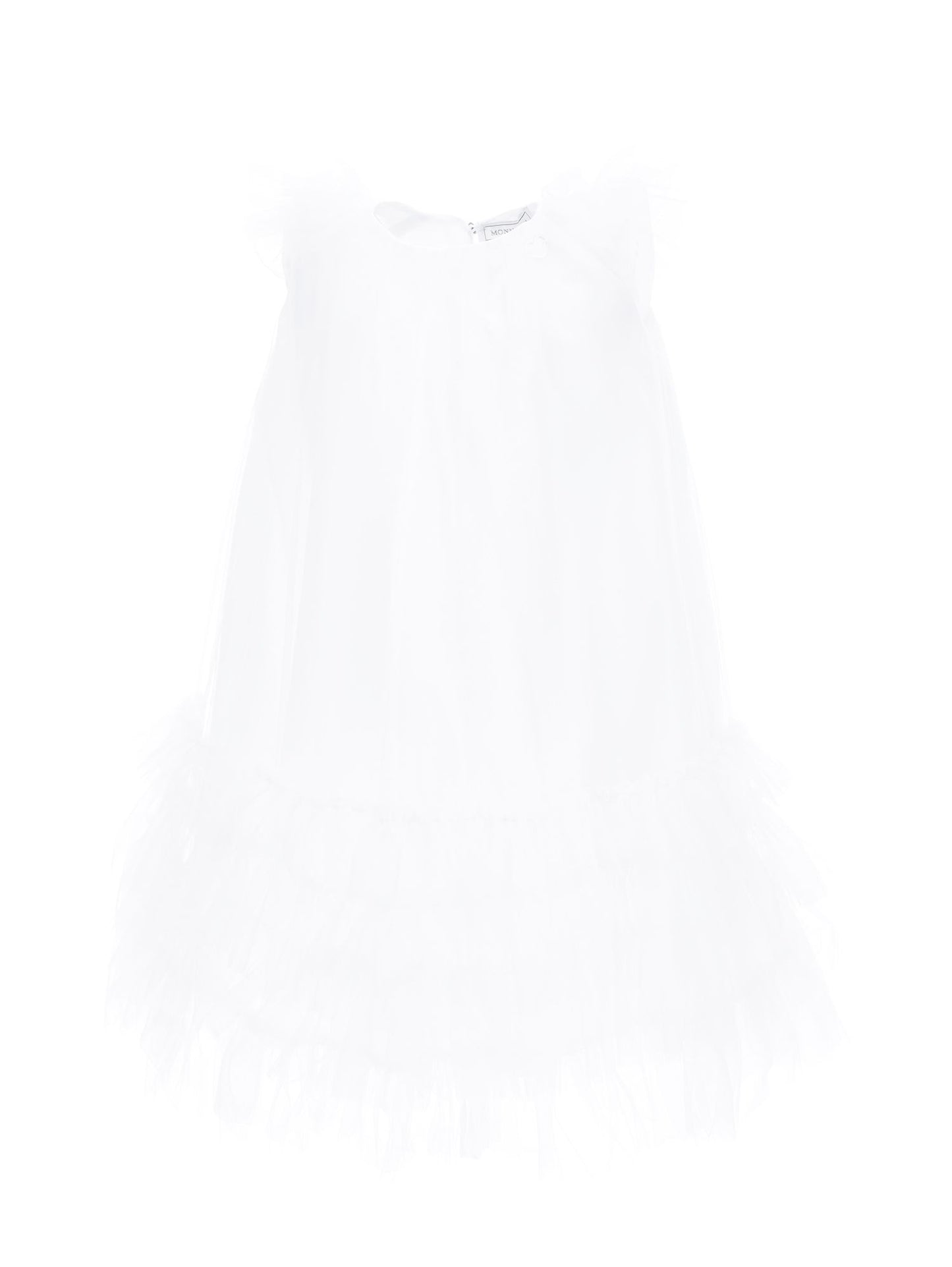 Abito tulle con piccole rouches