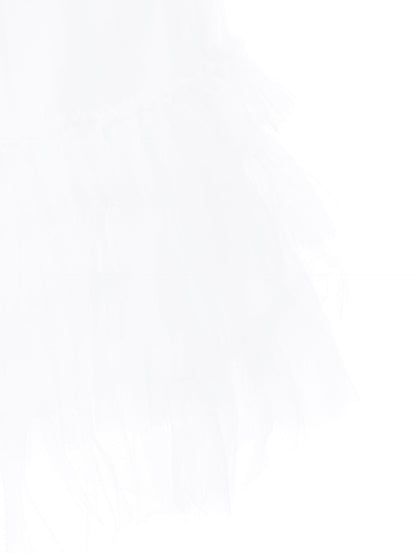 Abito tulle con piccole rouches