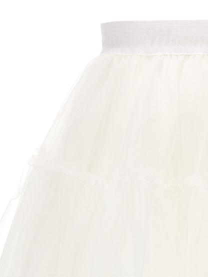 Silk hand tulle skirt