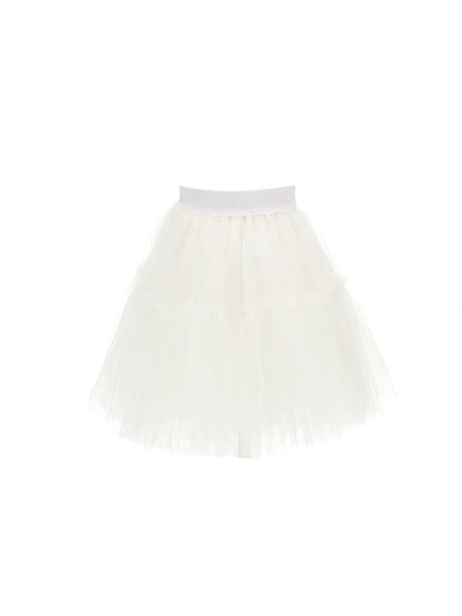 Silk hand tulle skirt
