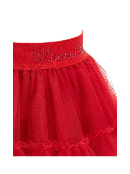 Silk hand tulle skirt