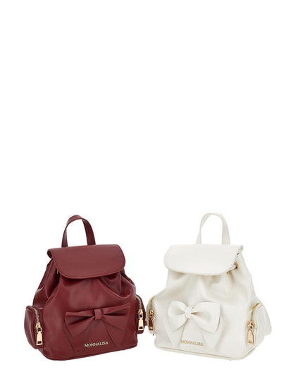 Recycled leather backpack