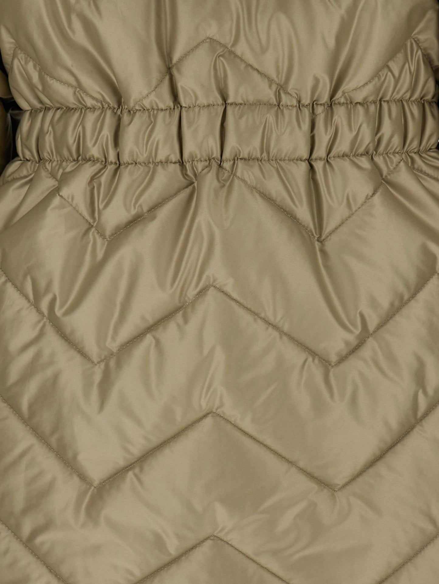 Quilted technical fabric down jacket